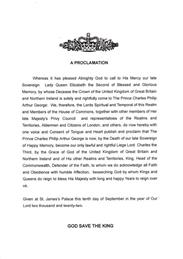 Proclamation